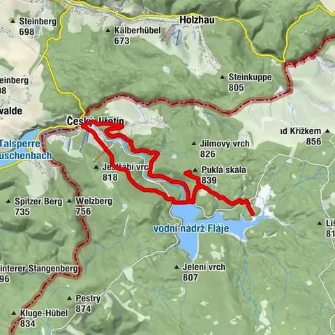 Von Český Jiřetín nach Fláje