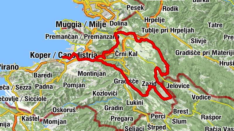 Dekani - Slavnik - Golič - Koper / Capodistria