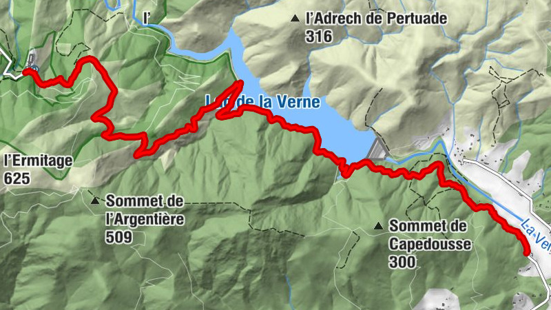 Barrage depuis la barrière vers la chartreuse