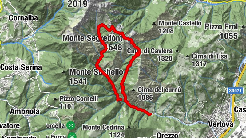 Vertova Bivacco Testa Cima Segredont
