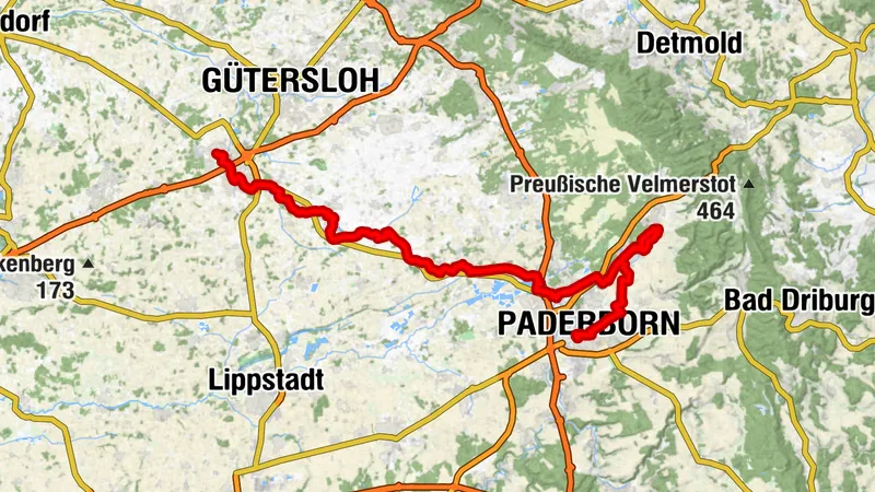 LandesGartenSchau Route - Etappe Paderborn - Wiedenbrück