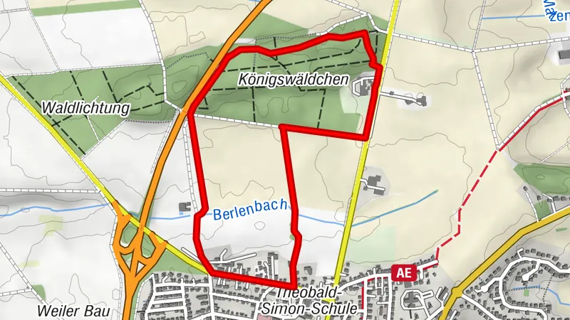 Rundwanderweg Stadt Bitburg - BIT 1 Königswäldchen