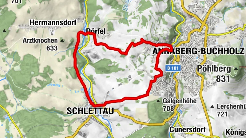 Von Ausblick zu Ausblick zwischen Annaberg-Buchholz und Schlettau