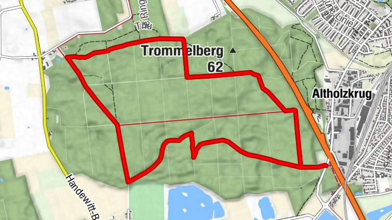 Wanderweg Handewitter Forst