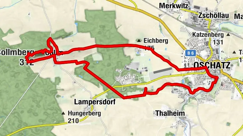 Rundwanderung von Oschatz zum Collm