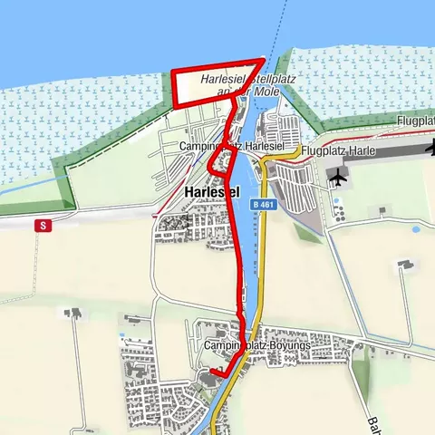 Terrain-Thalasso-Kurweg 1 Nordseeheilbad Carolinensiel-Harlesiel