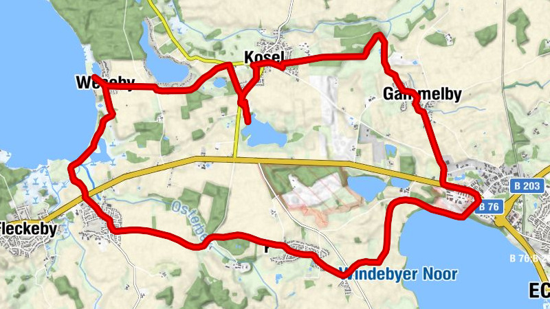 Gammelby: Von der Großen Breite nach Eckernförde 