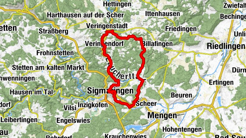 Radregion Sigmaringen Tour 5 - Fitness-Tour