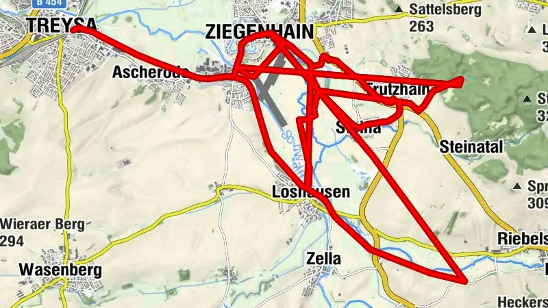 Radweg Deutsche Einheit - Angebotsschleife nach Trutzhain