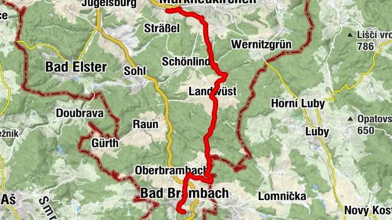Von Bad Brambach nach Siebenbrunn