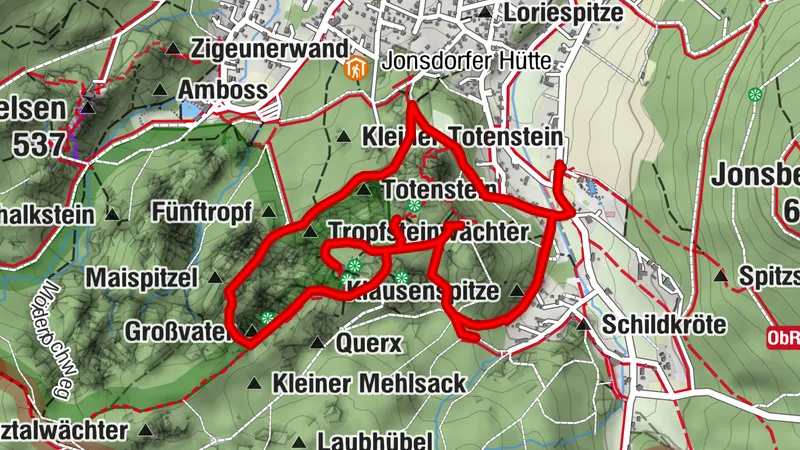 Steinzoo im Zittauer Gebirge: Mühlsteinbrüche Jonsdorf