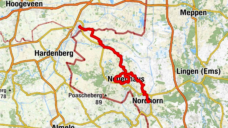 Wasserschwert - Radweg/ Von Nordhorn nach Coevorden