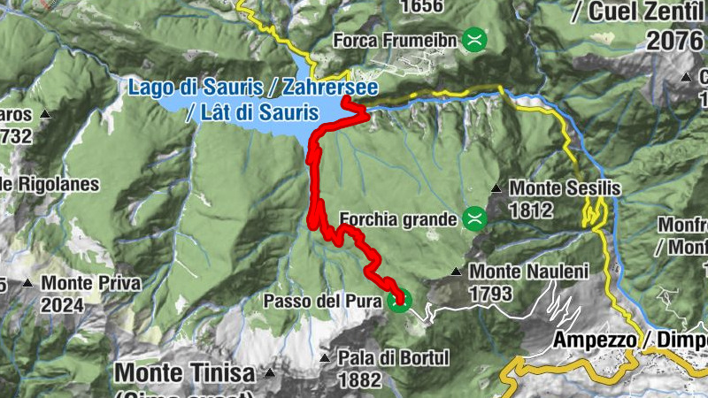 Diga Lago di Sauris - Passo Pura