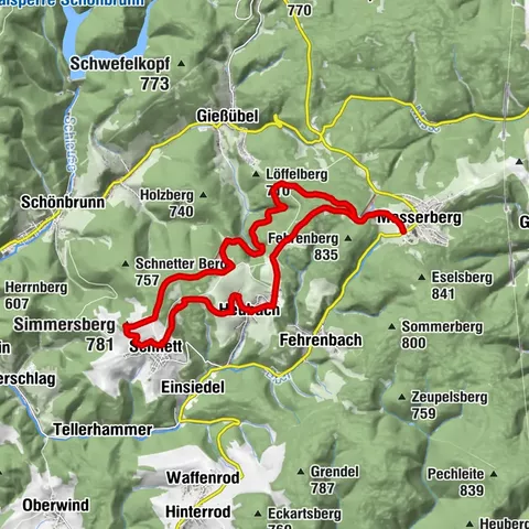 Rundwanderweg - TOP 3 - Wanderung mit Weitblick - Masserberg - Thüringer Wald