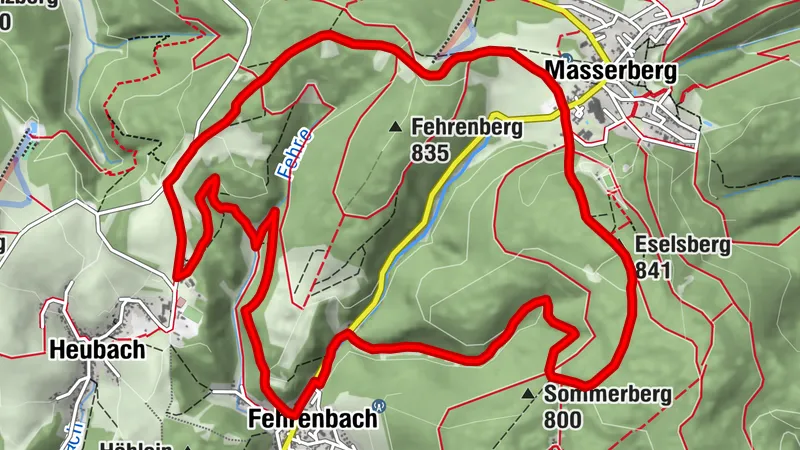 Rundwanderweg - TOP 4 - Masserberg - Fehrenbacher Schweiz - Thüringer Wald