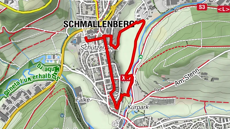 Rundweg über den Weihnachtsbaumweg