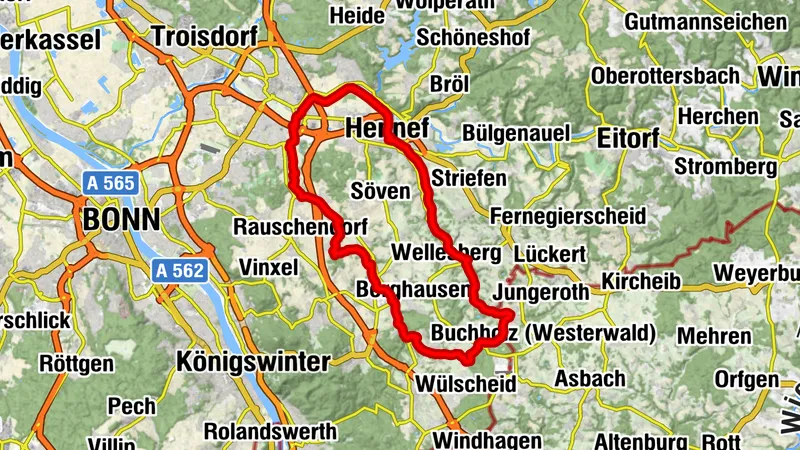 Radtour Sieg | Schmalspur-Tour | Hennef