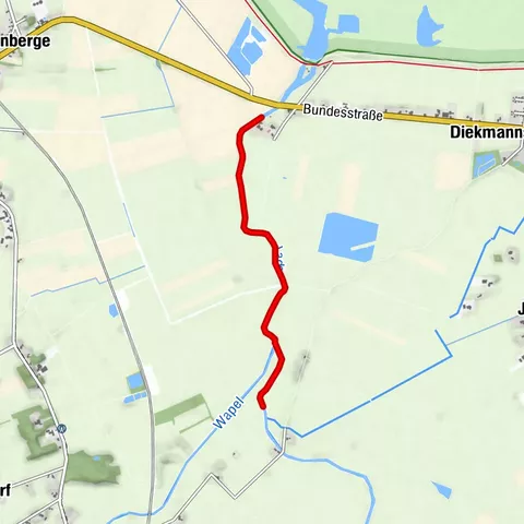 Kanutour auf der Jade: Wapelersiel - Rastplatz und zurück