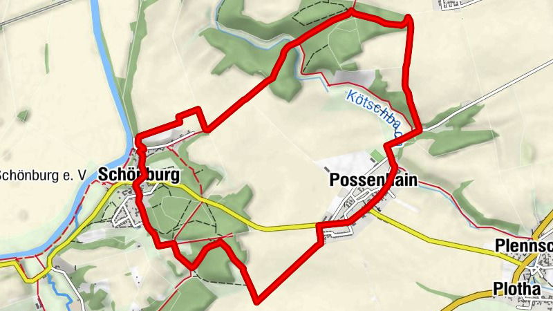Rundweg Possenhain über Schönburg