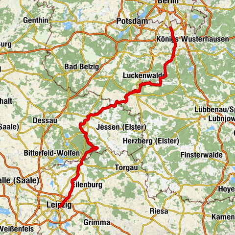 Radweg Berlin - Leipzig