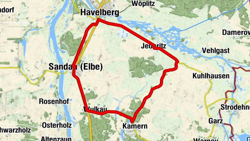 Appelhorstroute - Radeln nach Zahlen im Elb-Havel-Winkel