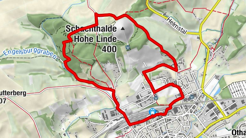 Rundwanderweg zum Gipfel des Schlösschenkopfes