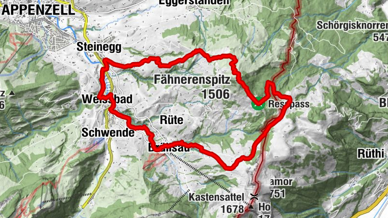 Von Weissbad auf den Fähnerenspitz