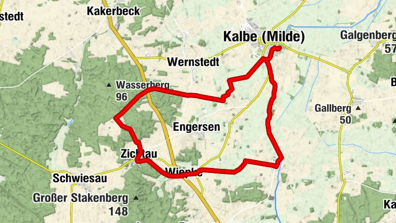 Rund um Kalbe (Milde) - Eine Radtour in die Altmärkische Schweiz