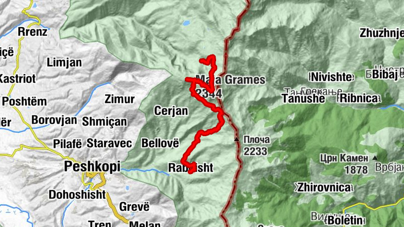 Crossing the Korab Mountains - Stage 5: Grama - Rabsisht