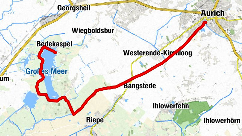 Kanutour von Aurich zum Großen Meer