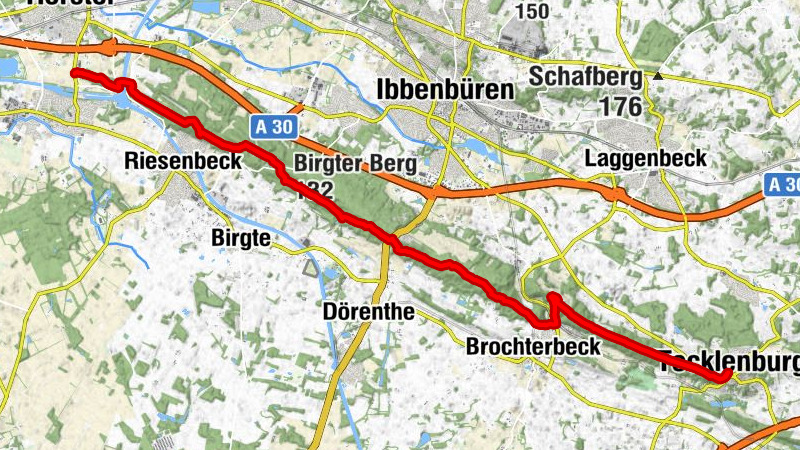 Hermannshöhen - Etappe 02 von Hörstel nach Tecklenburg