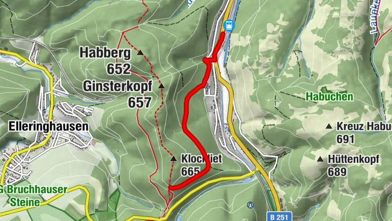 Zugangsweg zum Rothaarsteig/Briloner Kammweg ab Brilon-Wald