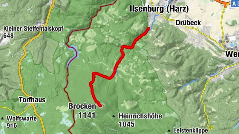 Wege zum Brocken - Heinrich-Heine-Weg