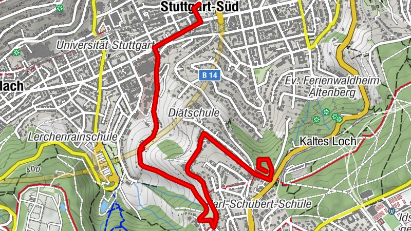 Weinwanderweg Stadtmitte bis Degerloch