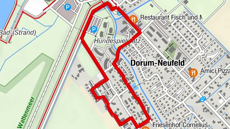 Der Dorfweg – »Einsteiger-Strecke« in Dorum-Neufeld