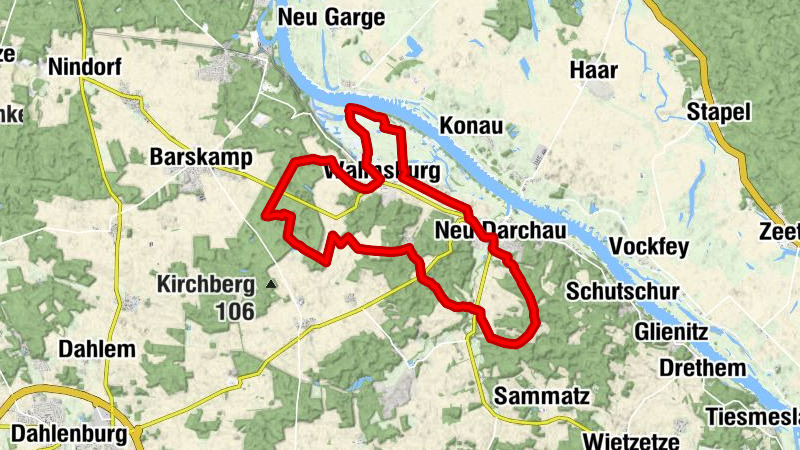 Radtour Elbe Katemin Weg