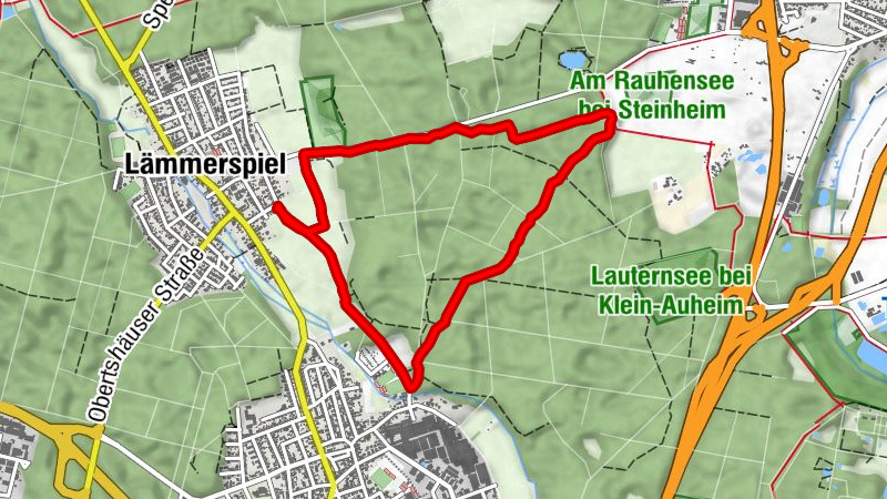 Sonntagsspaziergang, Lämmerspieler Wald
