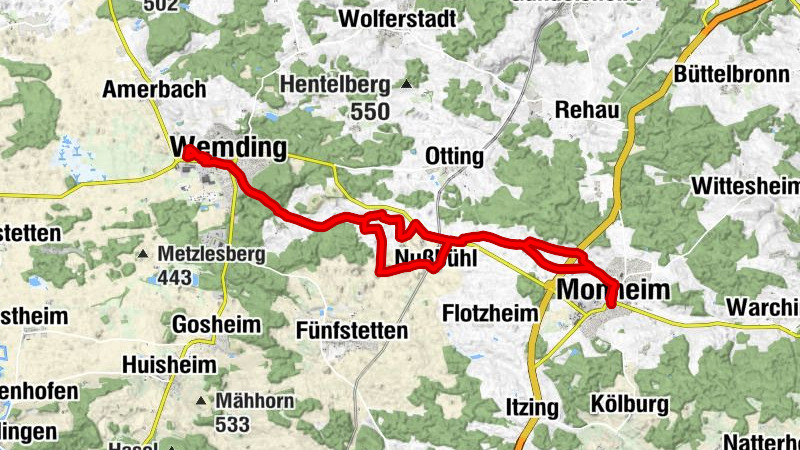 Monheim - Wemding Tourenrad