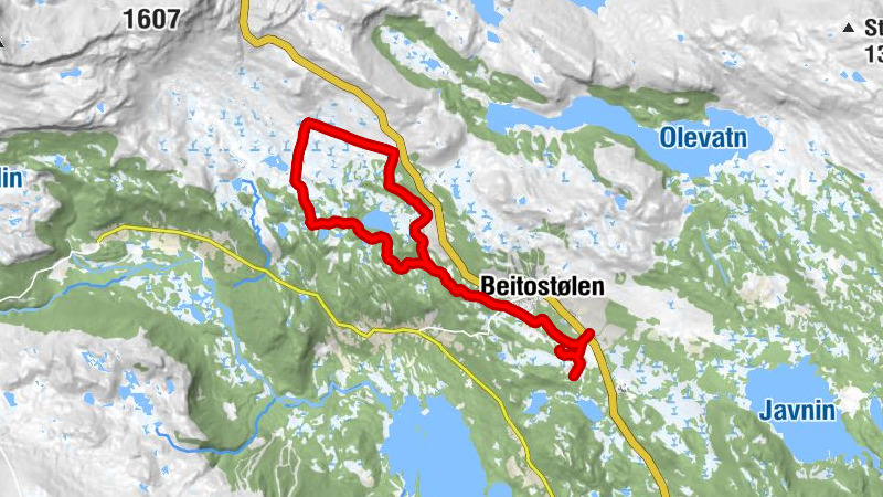 Beitostölen Langlaufstrecke - Rundtour 6