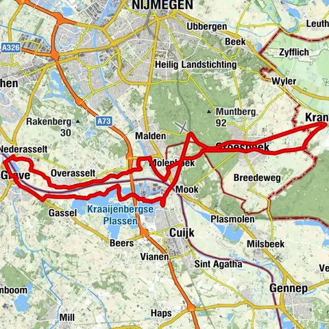 Maas-Route Kranenburg - Grave