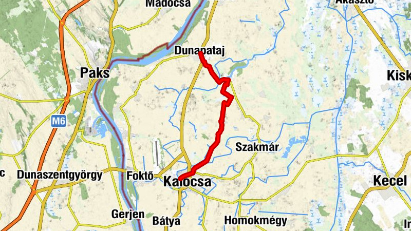 ST310 Dunapataj - Kalocsa