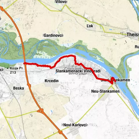 ST328 Beška (Brücke) - Stari Slankamen