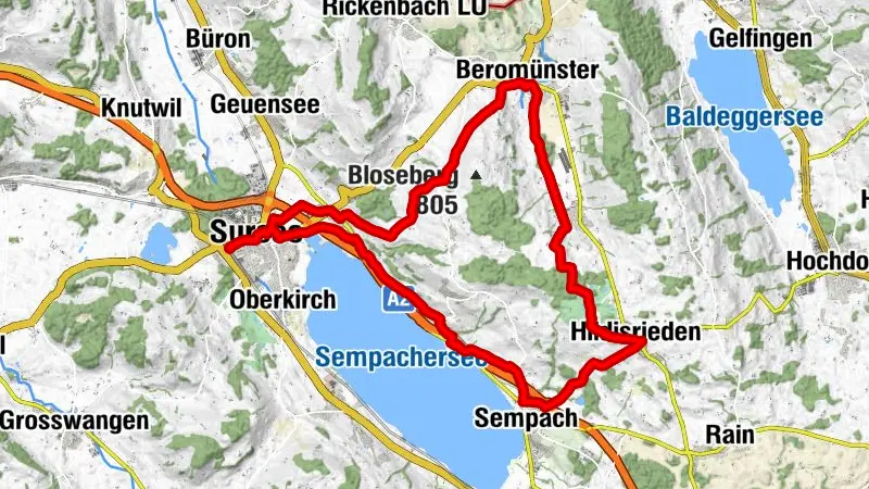 Kultur-Route: Sursee-Beromünster-Sursee