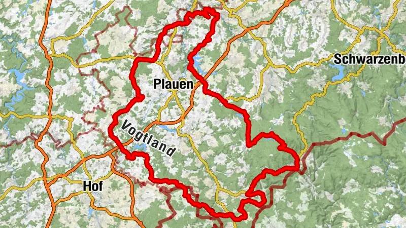 Motorradtour durch das Vogtland