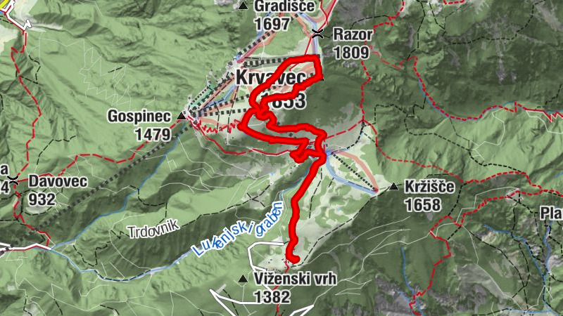 Krvavec Mountain Track