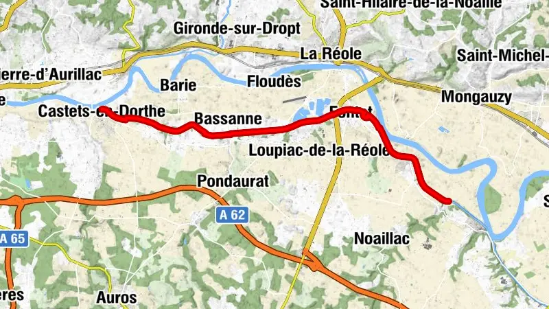 La voie verte du Canal de Garonne en Gironde