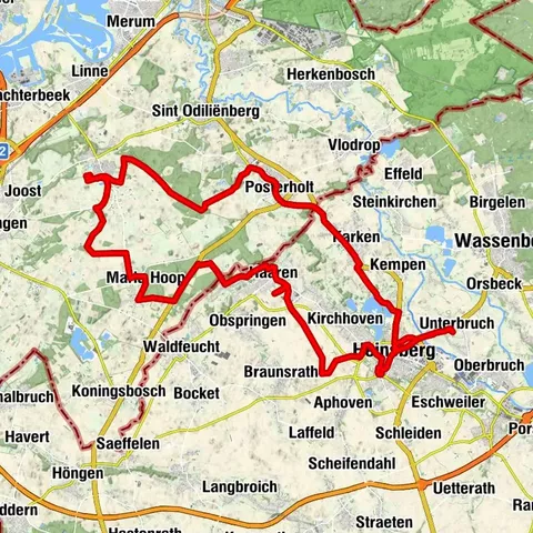 Radeln nach Zahlen durch Wald und Flur zu unseren niederländischen Nachbarn (RW 102)