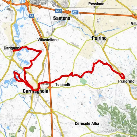 TOURIST_CYCLE_TORINO_SOUTH - Tag 3 - von Carignano nach Pralormo