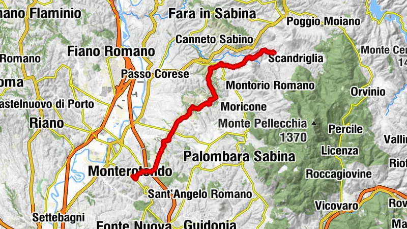 Camino di San Francesco | Etappe 20 Ponticelli di Scandriglia - Monterotondo