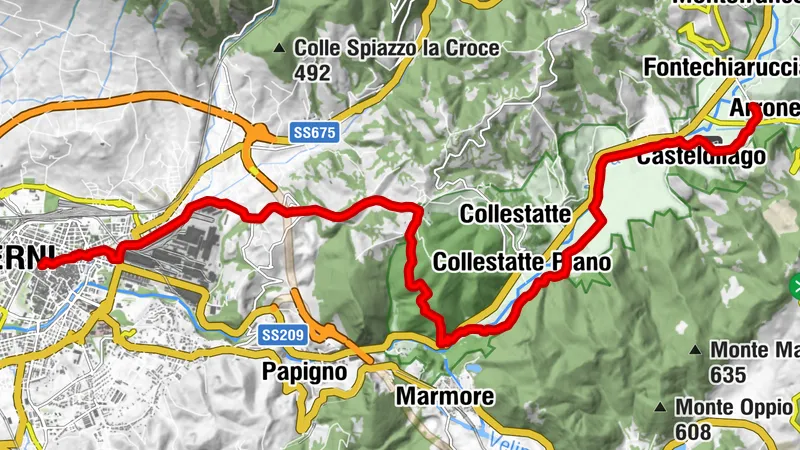 Camino di San Francesco | Etappe 15 Arrone-Terni